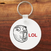 LOL Laugh Out Loud Rage Face Meme キーホルダー (正面)