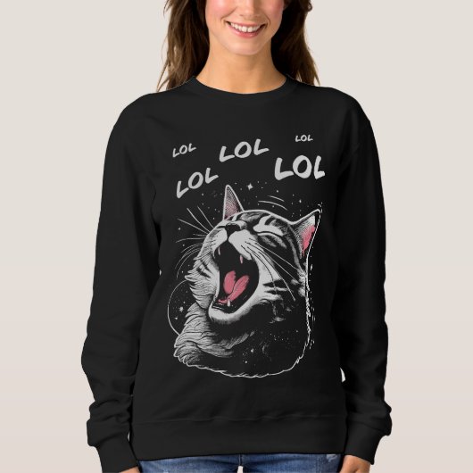 LOL Laughing Cat スウェットシャツ (正面)