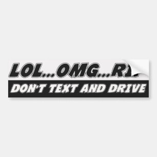 LOL… OMGの…裂け目は文字およびドライブ バンパーステッカー