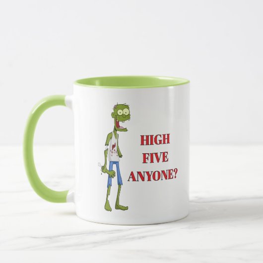 LOL! ☕ Zombie Mug – High Five Anyone? マグカップ (左)