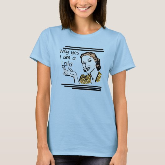 LolaのレトロのTシャツおよびギフト Tシャツ (正面)
