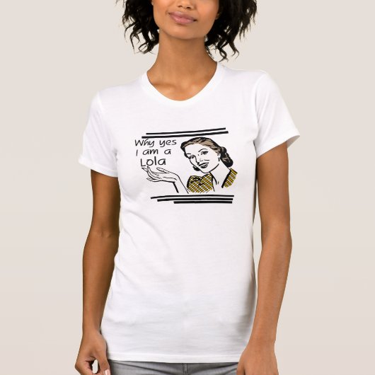 LolaのレトロのTシャツおよびギフト Tシャツ (正面)
