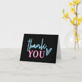 LOLAネオンブルーピンクバチェロレッテありがとう カード (黄色い花)