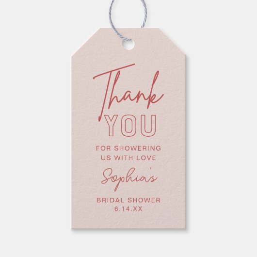 LOLAブライダルシャワー、ベビーシャワーメッセージカード ギフトタグ (正面)