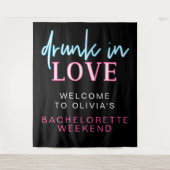 LOLA ネオン 酔って恋に ドレスコードおめでとう タペストリー (正面)