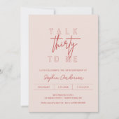 LOLA 30th誕生日パーティートーク30私 招待状 (正面)