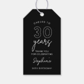 LOLA 30th Birthday Black Friends ギフトタグ (正面)