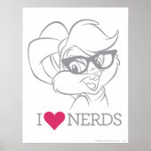 Lola Bunny - I Heart Nerds ポスター (正面)