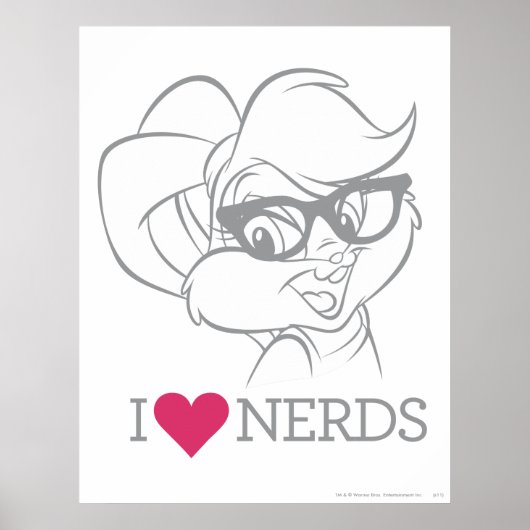 Lola Bunny - I Heart Nerds ポスター (正面)