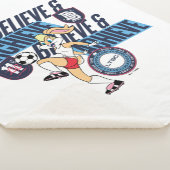 Lola Bunny LOONEY TUNES™ Soccer Club Graphic シェルパブランケット (3/4)