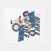 Lola Bunny LOONEY TUNES™ Soccer Club Graphic フリースブランケット (正面(横))