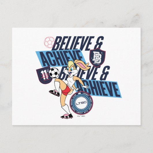 Lola Bunny LOONEY TUNES™ Soccer Club Graphic ポストカード (正面)