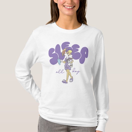 Lola Bunny Sleep All Day Tシャツ (正面)