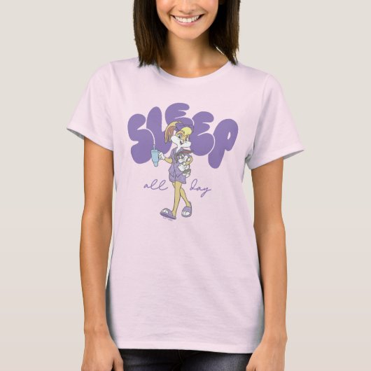 Lola Bunny Sleep All Day Tシャツ (正面)