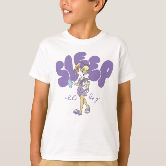 Lola Bunny Sleep All Day Tシャツ (正面)