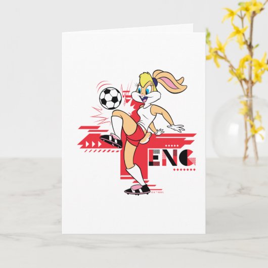 Lola Bunny Team England Soccer Graphic カード (黄色い花)