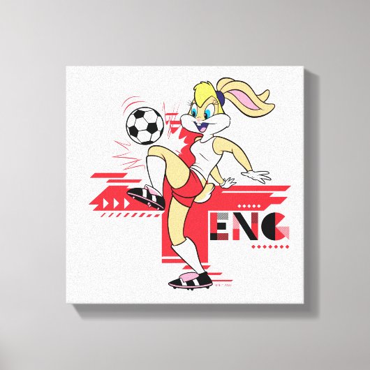 Lola Bunny Team England Soccer Graphic キャンバスプリント (正面)