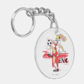 Lola Bunny Team England Soccer Graphic キーホルダー (正面左)