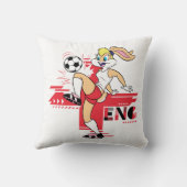 Lola Bunny Team England Soccer Graphic クッション (裏面)