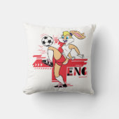 Lola Bunny Team England Soccer Graphic クッション (正面)
