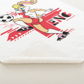 Lola Bunny Team England Soccer Graphic シェルパブランケット (3/4)