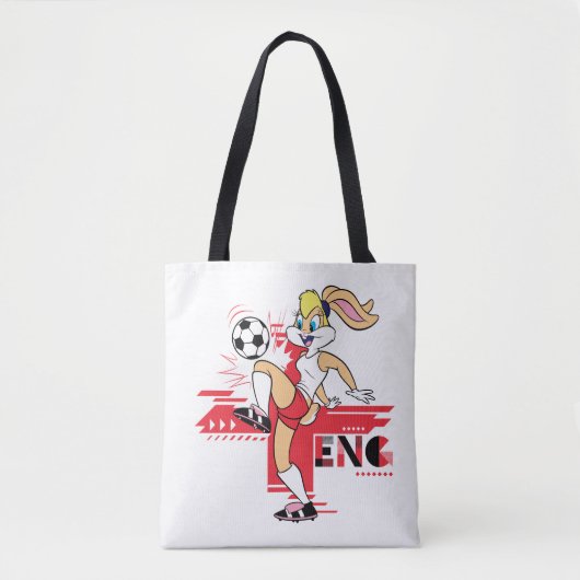 Lola Bunny Team England Soccer Graphic トートバッグ (正面)