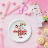 Lola Bunny Team England Soccer Graphic ペーパープレート (パーティー)