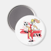 Lola Bunny Team England Soccer Graphic マグネット (正面/裏面)