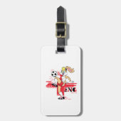 Lola Bunny Team England Soccer Graphic ラゲッジタグ (正面縦)