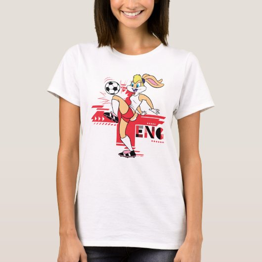 Lola Bunny Team England Soccer Graphic Tシャツ (正面)