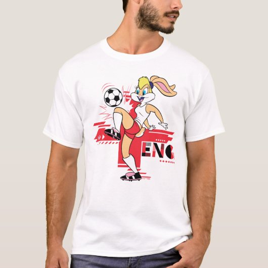 Lola Bunny Team England Soccer Graphic Tシャツ (正面)