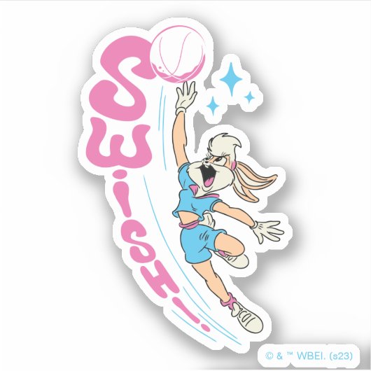 Lola Buny "SWISH!" Basketball Dunk シール (正面)