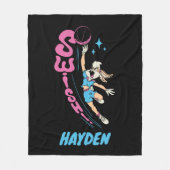 Lola Buny "SWISH!" Basketball Dunk フリースブランケット (正面)