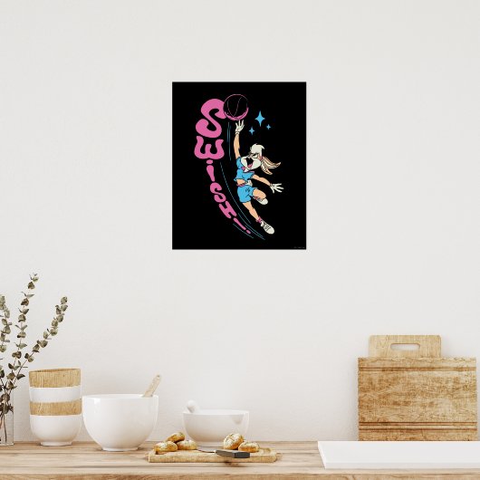 Lola Buny "SWISH!" Basketball Dunk ポスター (キッチン)