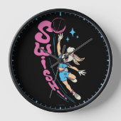 Lola Buny "SWISH!" Basketball Dunk 壁時計 (正面)