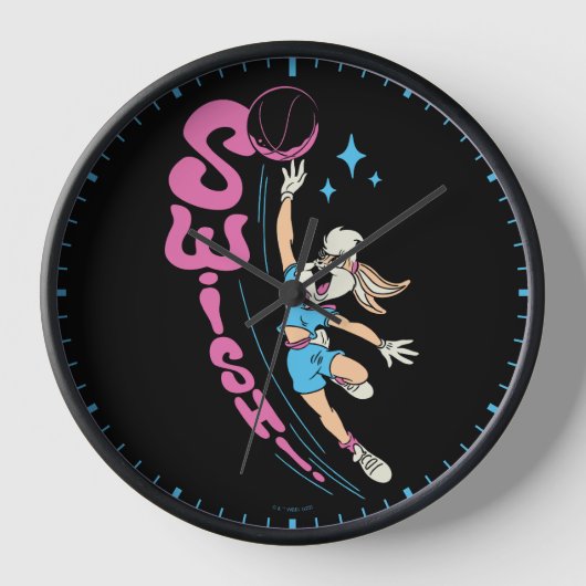 Lola Buny "SWISH!" Basketball Dunk 壁時計 (正面)