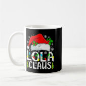 Lola Claus Funny Christmas Family Matching コーヒーマグカップ (左)