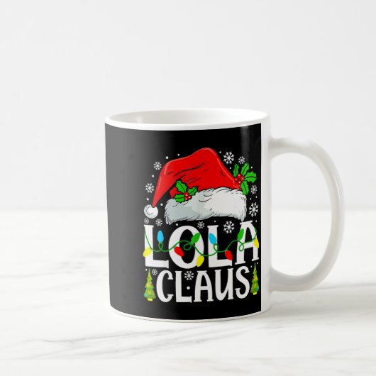 Lola Claus Funny Christmas Family Matching コーヒーマグカップ (右)