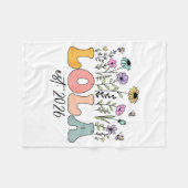 Lola Est. 2026 Wildflower Promoted To Lola  フリースブランケット (正面(横))