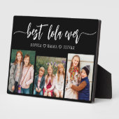 Lola Ever最高の – 孫フォトコラージュ フォトプラーク (側面)