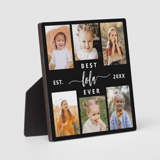 Lola Ever最高の – 孫フォトコラージュ フォトプラーク (正面)