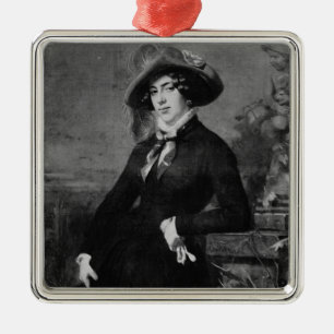 Lola Montez 1844年のポートレート メタルオーナメント