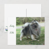 Lola Postcard女性 ポストカード (正面/裏面)