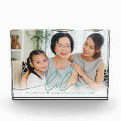 Lola Script Overlay | We Love You 写真ブロック フォトブロック (正面)