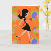 Lola Shopaholic カード (黄色い花)