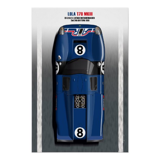 Lola T70 AIR Daytona 24 Hours 1969 ポスター (正面)