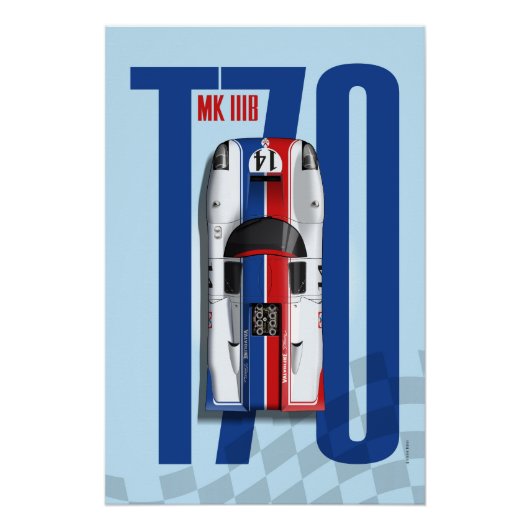 Lola T70 No.14 Valvoline Top Tribute ポスター (正面)