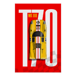 Lola T70 No.40 Bongrip Top Tribute ポスター