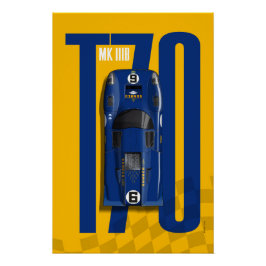 Lola T70 No.6 Sunoco Top Tribute ポスター