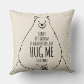 Lolahのスタジオによって私を枕デザイン抱き締めて下さい クッション (裏面)